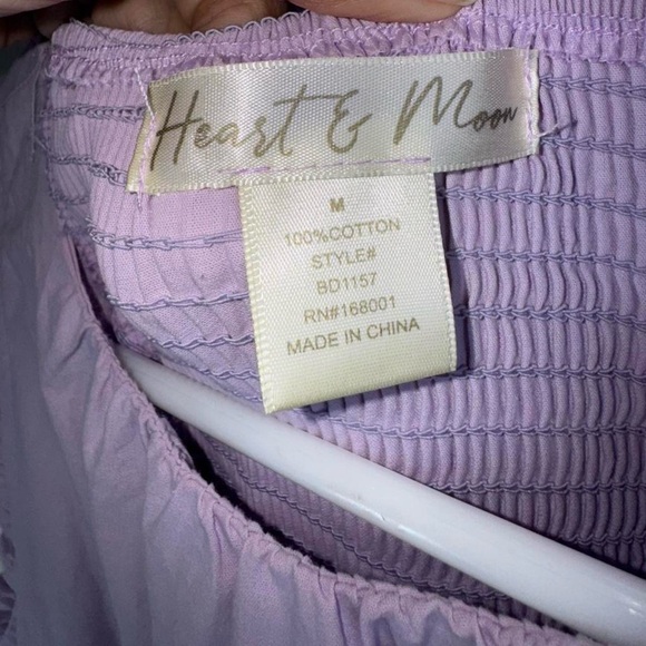 Lavender Cottagecore Tiered Midi Dress | Smocked Back Cotton Sundress - Picture 4 of 5